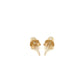 14k Yellow Gold Polished Round Stud Earrings(3mm)