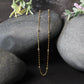 Diamond Cut Bead Links Pendant Chain in Two Tone Gold (3.50 mm)