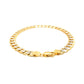 14k Two Tone Gold Pave Curb Bracelet (7.00 mm)