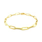 14K Yellow Gold Bold Paperclip Chain Bracelet (4.20 mm)