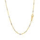 Bar Links Pendant Chain in 14k Two Tone Gold (1.40 mm)