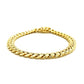 10k Yellow Gold Semi Solid Miami Cuban Bracelet (7.20 mm)