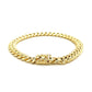 10k Yellow Gold Semi Solid Miami Cuban Bracelet (7.20 mm)