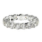 Round Cut Lab Grown Diamond Eternity Ring in 14k White Gold (3 cttw FG/VS2)