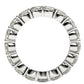 Round Cut Lab Grown Diamond Eternity Ring in 14k White Gold (3 cttw FG/VS2)