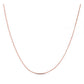 Double Extendable Diamond Cut Cable Chain in Rose Gold (0.87 mm)