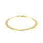 14k Yellow Gold Super Flex Herringbone Bracelet (3.80 mm)