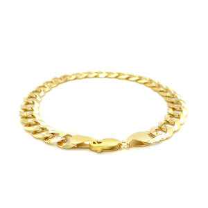 10k Yellow Gold Curb Bracelet (8.20 mm)