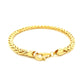 14k Yellow Gold Diamond Cut Round Franco Bracelet (5.30 mm)