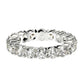 Round Cut Lab Grown Diamond Eternity Ring in 14k White Gold (2 cttw FG/VS2)