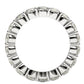 Round Cut Lab Grown Diamond Eternity Ring in 14k White Gold (2 cttw FG/VS2)