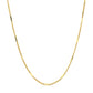 Diamond Cut Bar Links Pendant Chain in Yellow Gold (1.30 mm)