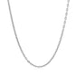 Double Extendable Cable Chain in 14k White Gold (1.80 mm)