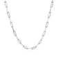 18K White Gold Paperclip Chain (2.50 mm)