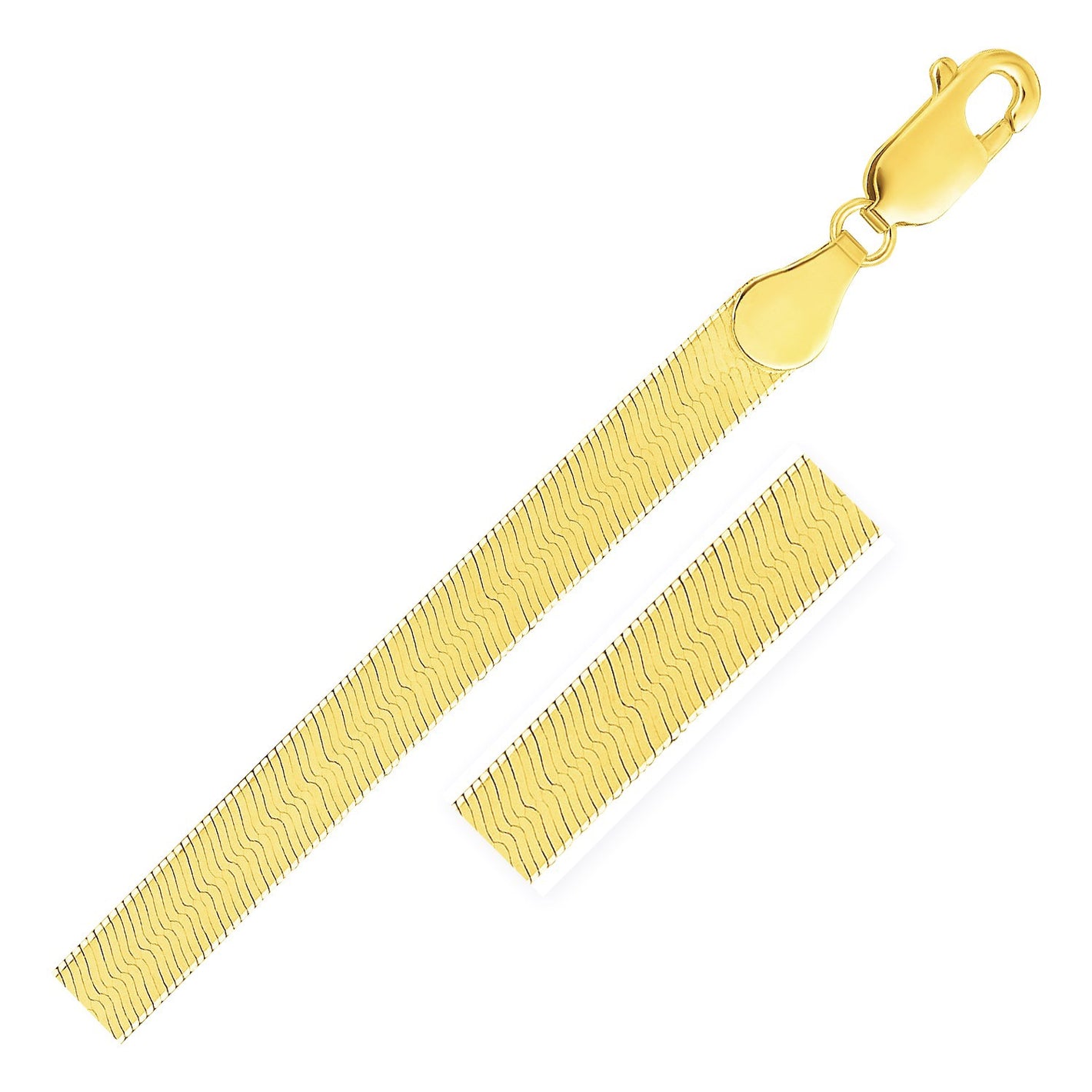 14k Yellow Gold Super Flex Herringbone Chain (6.00 mm)