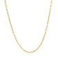 Double Extendable Cable Chain in 14k Yellow Gold (1.80 mm)