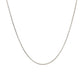 14k White Gold Round Cable Link Chain (1.10 mm)