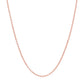 14k Rose Gold Round Cable Link Chain (1.25 mm)