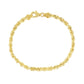 10k Yellow Gold Solid Diamond Cut Rope Bracelet (5.00 mm)