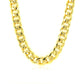 14k Yellow Gold Miami Cuban Semi Solid Chain (7.00 mm)