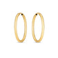 14k Yellow Gold Endless Oval Hoop Earrings(2x25mm)