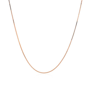 14k Rose Gold Classic Box Chain (0.60 mm)