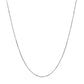 Double Extendable Box Chain in 14k White Gold (0.51 mm)