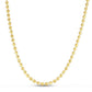 Moon Cut Bead Chain in 14k Yellow Gold (3.00 mm)