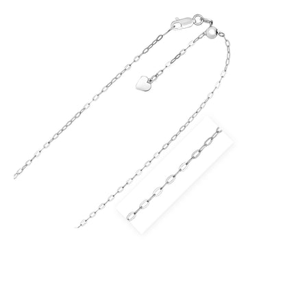 Sterling Silver Adjustable Piatto Chain (1.50 mm)