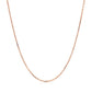 18k Rose Gold Diamond Cut Cable Link Chain (1.10 mm)