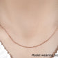 18k Rose Gold Diamond Cut Cable Link Chain (1.10 mm)