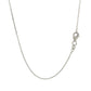 10k White Diamond Cut Cable Link Chain (0.87 mm)