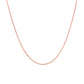 14k Pink Gold Round Cable Link Chain (1.10 mm)