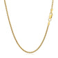 14k Yellow Gold Solid Round Box Chain (1.60 mm)