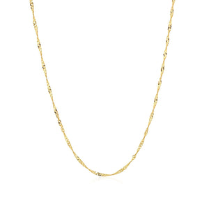 10k Yellow Gold Singapore Chain (1.50 mm)