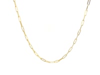 18K Yellow Gold Fine Paperclip Chain (1.50 mm)