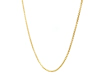 14k Yellow Gold Round Box Chain 1.35 mm