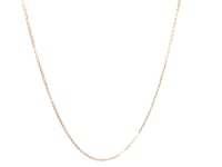 14k Rose Gold Diamond Cut Cable Link Chain 0.7mm