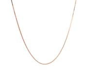 18k Rose Gold Classic Box Chain 0.6mm