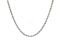 Sterling Silver 1.8mm Diamond Cut Rope Style Chain