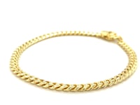 5.0mm 14k Yellow Gold Classic Miami Cuban Solid Bracelet