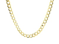 5.3mm 10k Yellow Gold Curb Chain