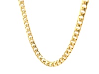 5.8mm 14k Yellow Gold Solid Miami Cuban Chain