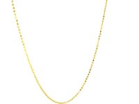 14k Yellow Gold Diamond-Cut Bead Chain 1.0mm