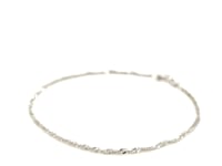 10k White Gold Singapore Anklet 1.5mm