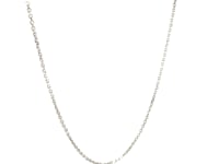 18k White Gold Cable Chain 1.1mm