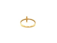 14k Yellow Gold Cross Motif Ring