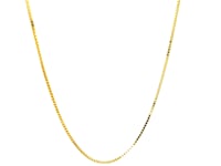 18k Yellow Gold Box Chain 0.8mm