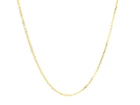 14k Yellow Gold Diamond Cut Cable Link Chain 1.1mm