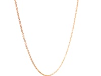 14k Pink Gold Round Cable Link Chain (1.10 mm)